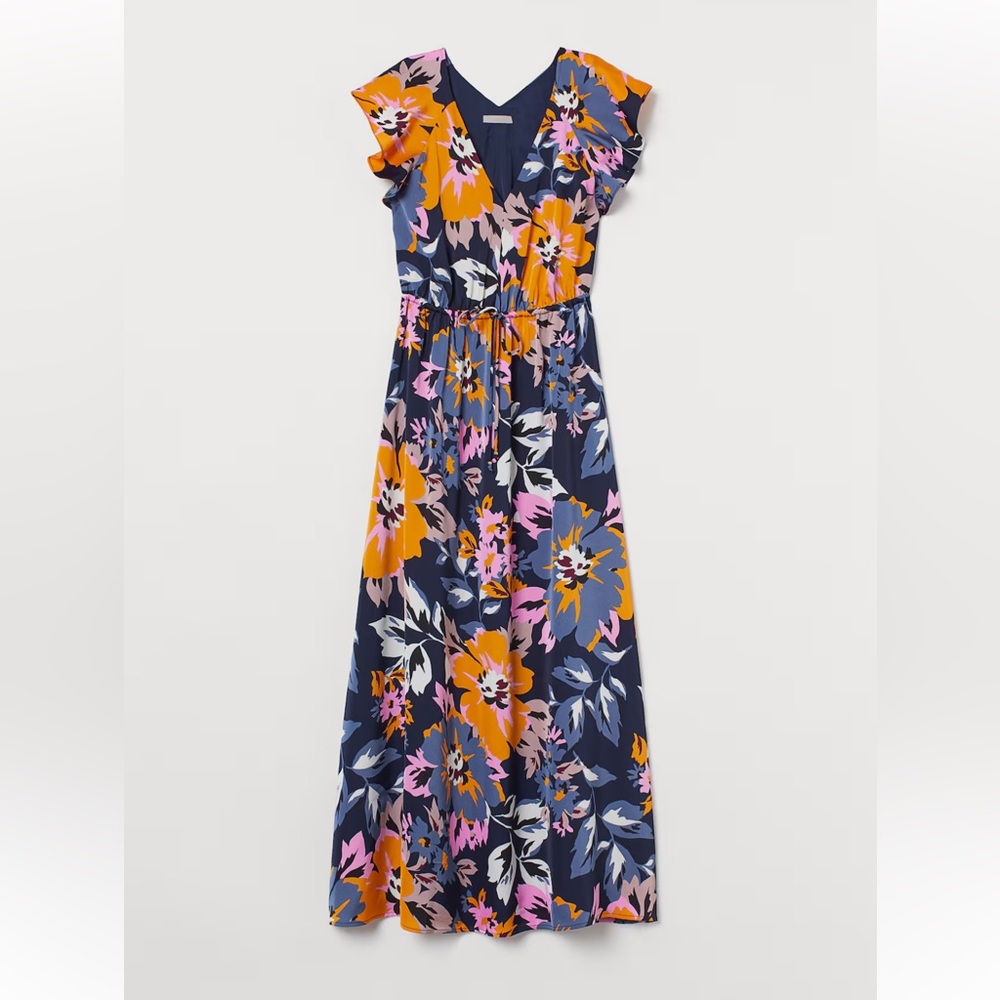 (🤑✌🏾SOLD🤑 )H&M V-Neck Floral Maxi Dress